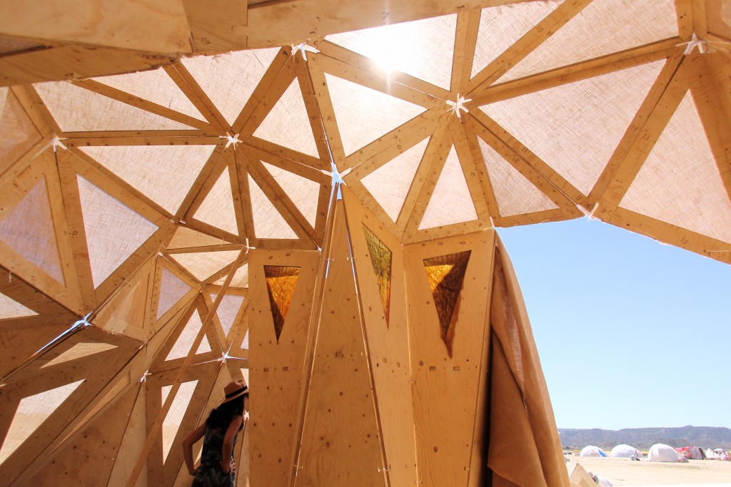 IAAC Nomad Folding Flax Pavilion at the Nowhere Festival 2017 – IAAC Blog