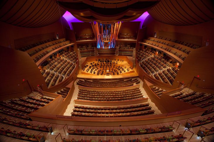 Walt Disney Hall (interior) by Frank Gehry 